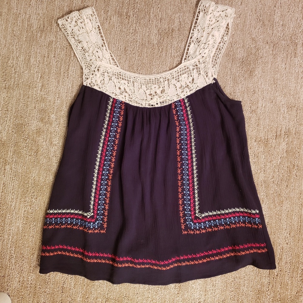 Lovestitch Crocheted Tank Top